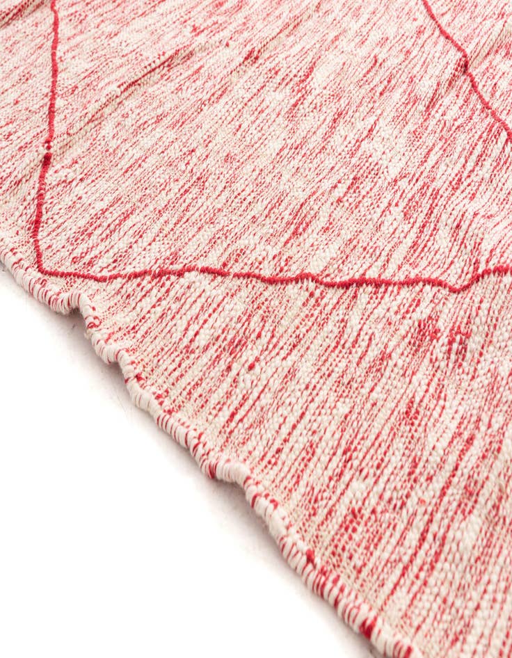 Detail image of  6' 7 x 9' 7  Hand Knotted Moroccan Wool Rug