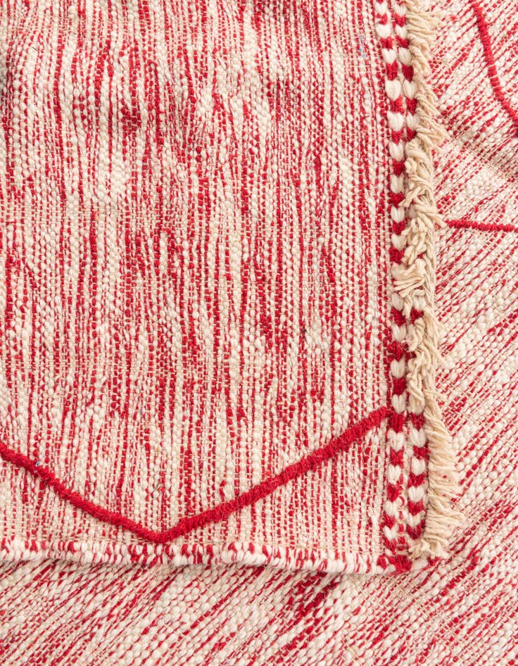 Detail image of  6' 7 x 9' 7  Hand Knotted Moroccan Wool Rug