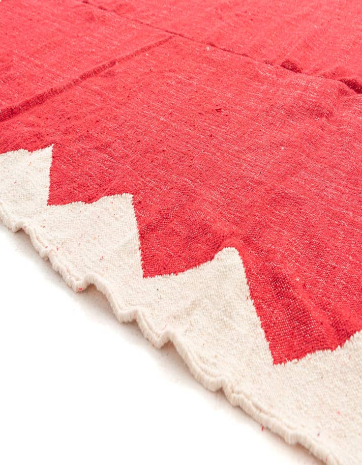 Detail image of  6' 9 x 10'  Hand Knotted Moroccan Wool Rug