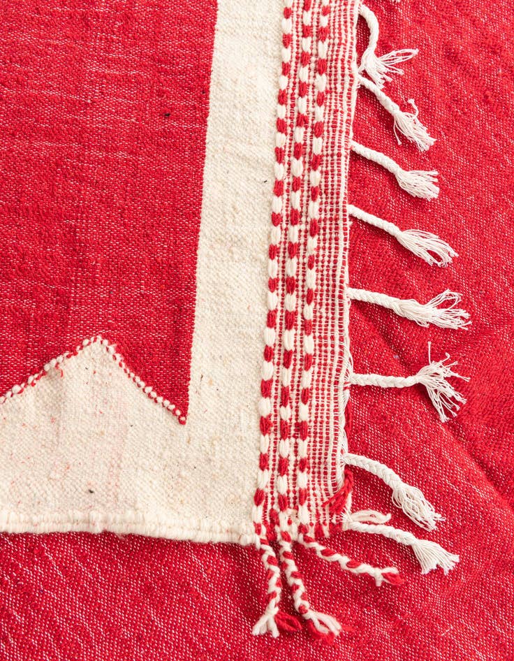 Detail image of  6' 9 x 10'  Hand Knotted Moroccan Wool Rug