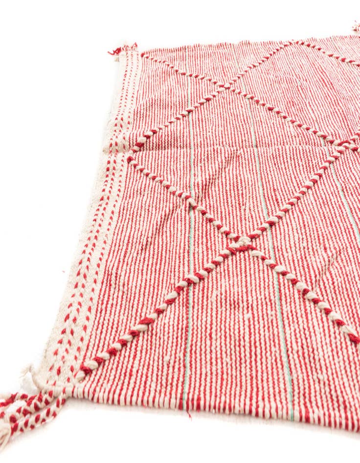 Detail image of  5' 2 x 8' 8  Hand Knotted Moroccan Wool Rug