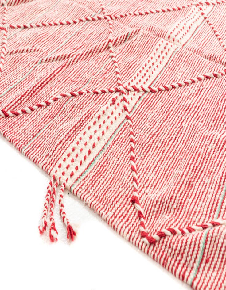 Detail image of  5' 2 x 8' 8  Hand Knotted Moroccan Wool Rug