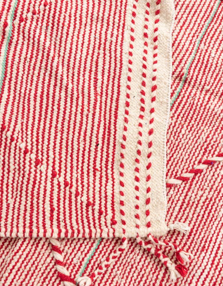 Detail image of  5' 2 x 8' 8  Hand Knotted Moroccan Wool Rug