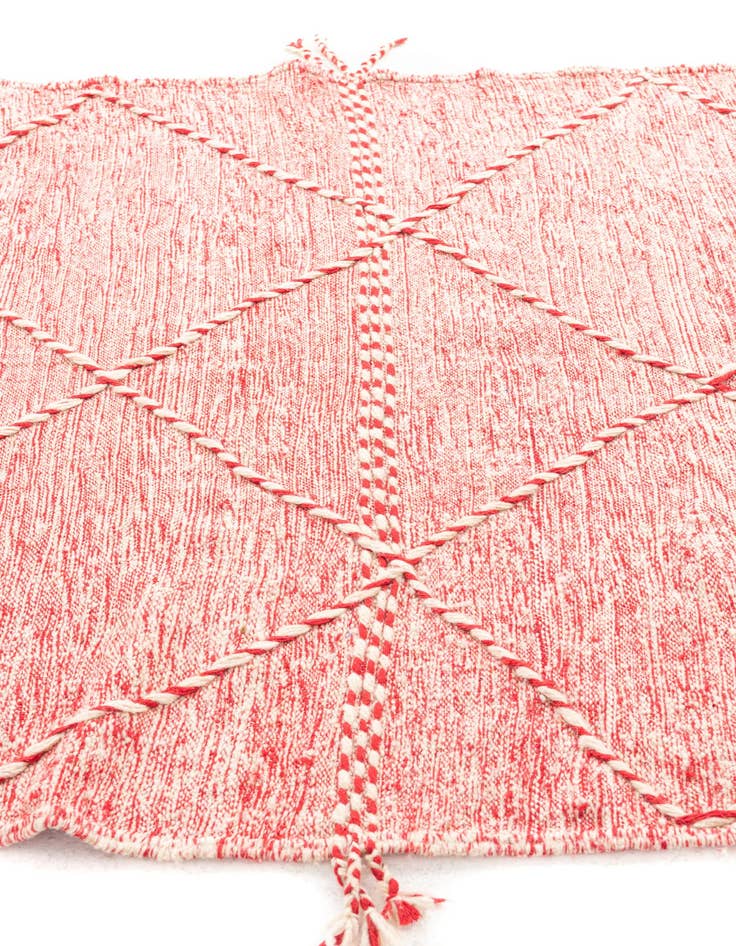 Detail image of  5' 2 x 8' 8  Hand Knotted Moroccan Wool Rug