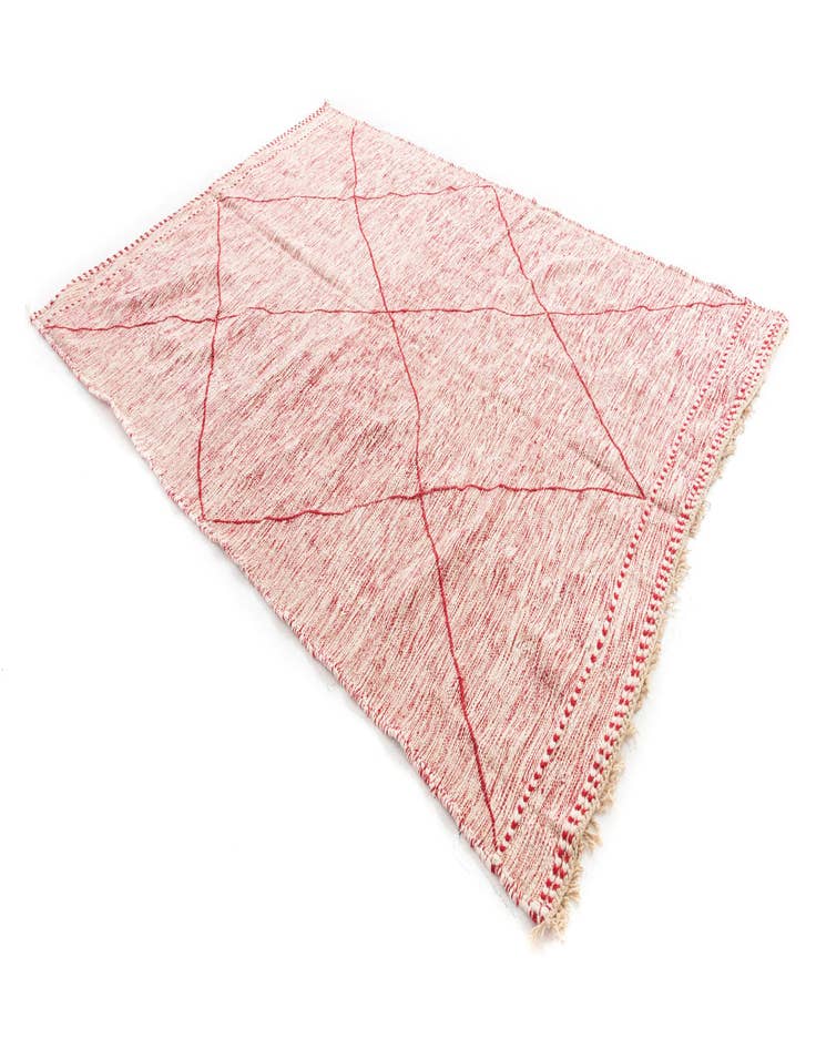 Detail image of  6' 9 x 9' 8  Hand Knotted Moroccan Wool Rug