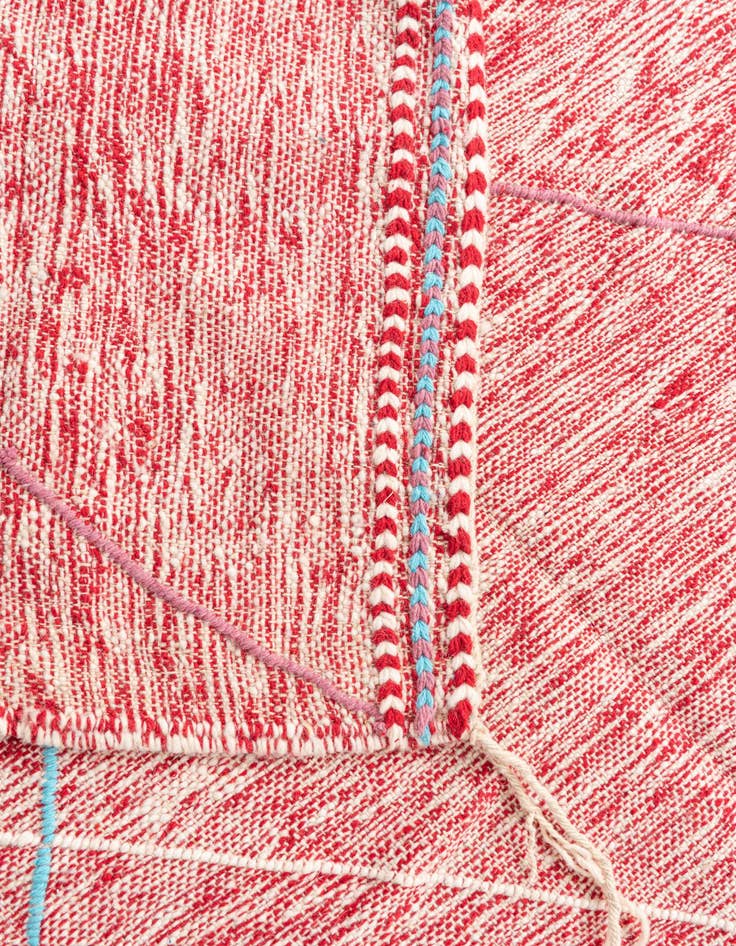 Detail image of  5' 5 x 8' 7  Hand Knotted Moroccan Wool Rug