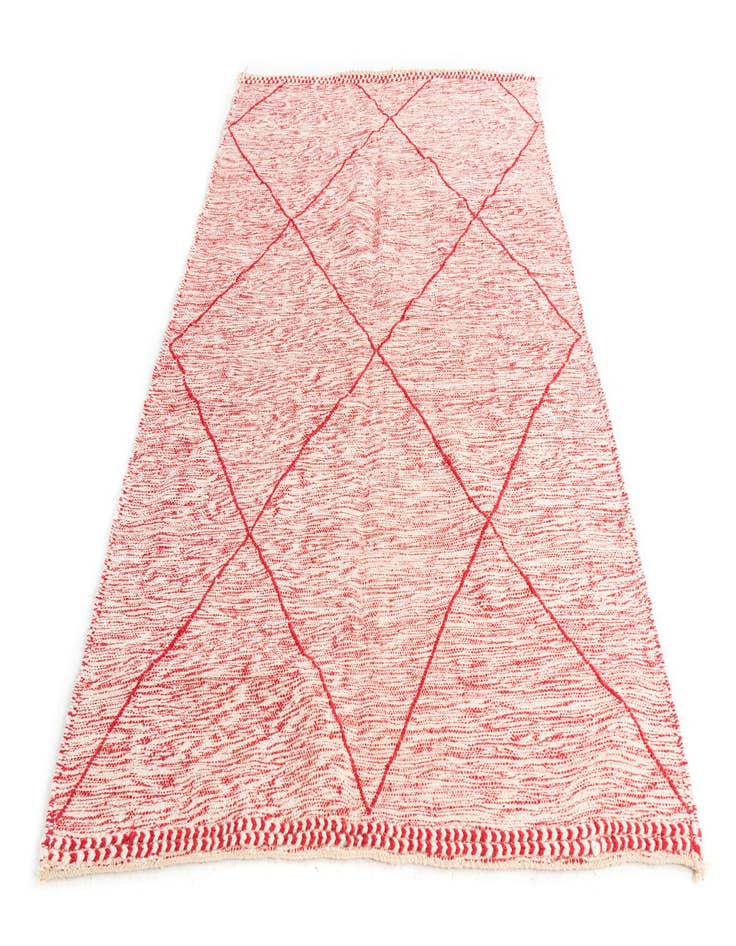 Detail image of  5' 5 x 8' 2  Hand Knotted Moroccan Wool Rug