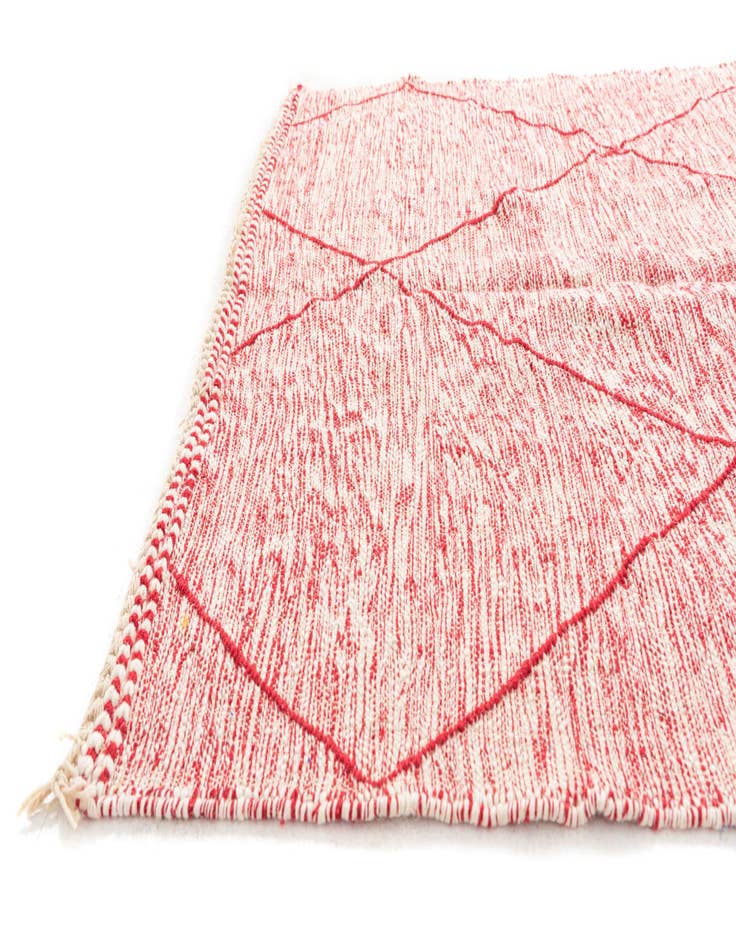 Detail image of  5' 5 x 8' 2  Hand Knotted Moroccan Wool Rug