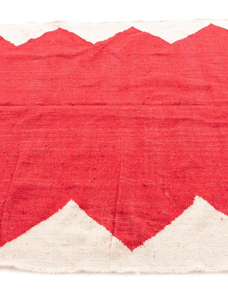 Detail image of  6' 6 x 10'  Hand Knotted Moroccan Wool Rug