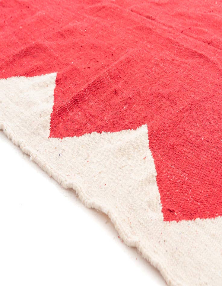 Detail image of  6' 6 x 10'  Hand Knotted Moroccan Wool Rug