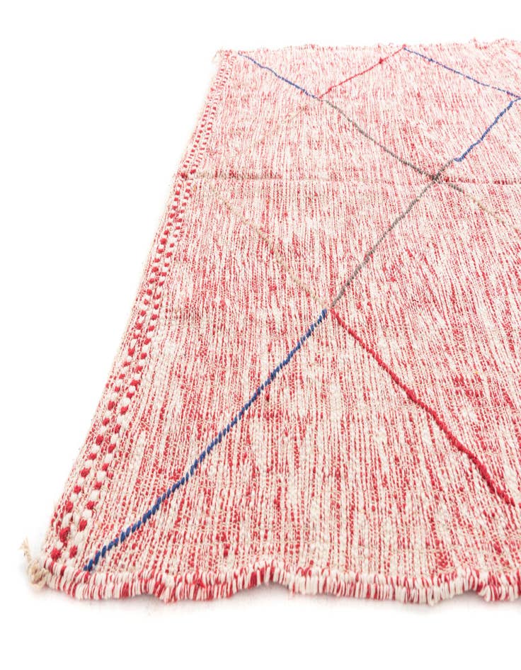 Detail image of  6' 6 x 9' 9  Hand Knotted Moroccan Wool Rug