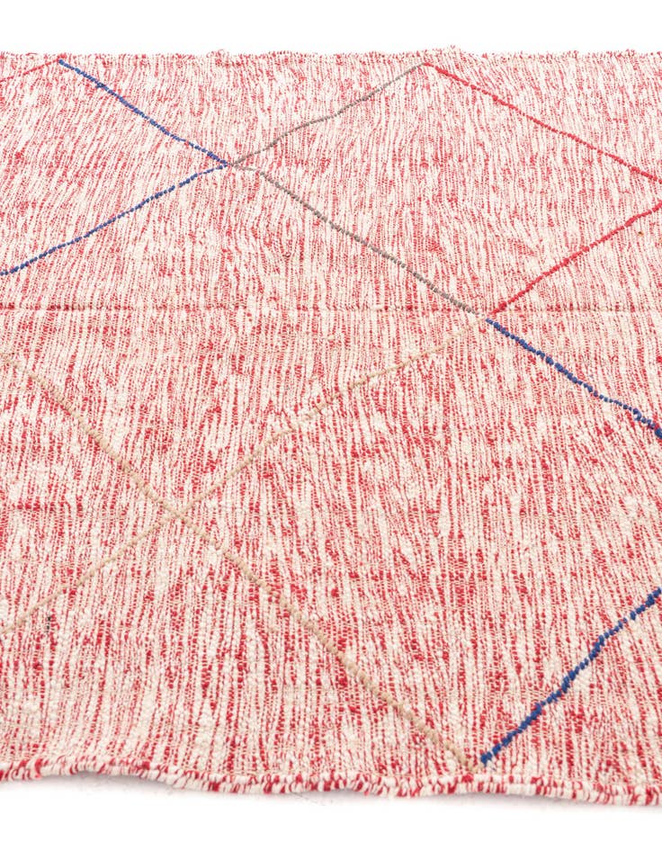 Detail image of  6' 6 x 9' 9  Hand Knotted Moroccan Wool Rug