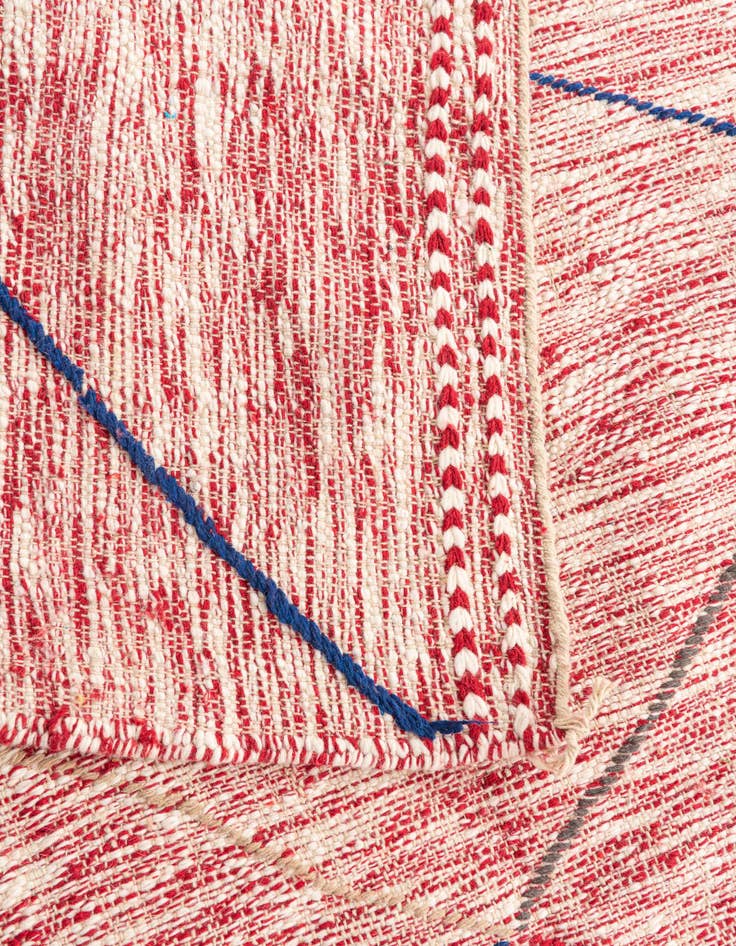 Detail image of  6' 6 x 9' 9  Hand Knotted Moroccan Wool Rug