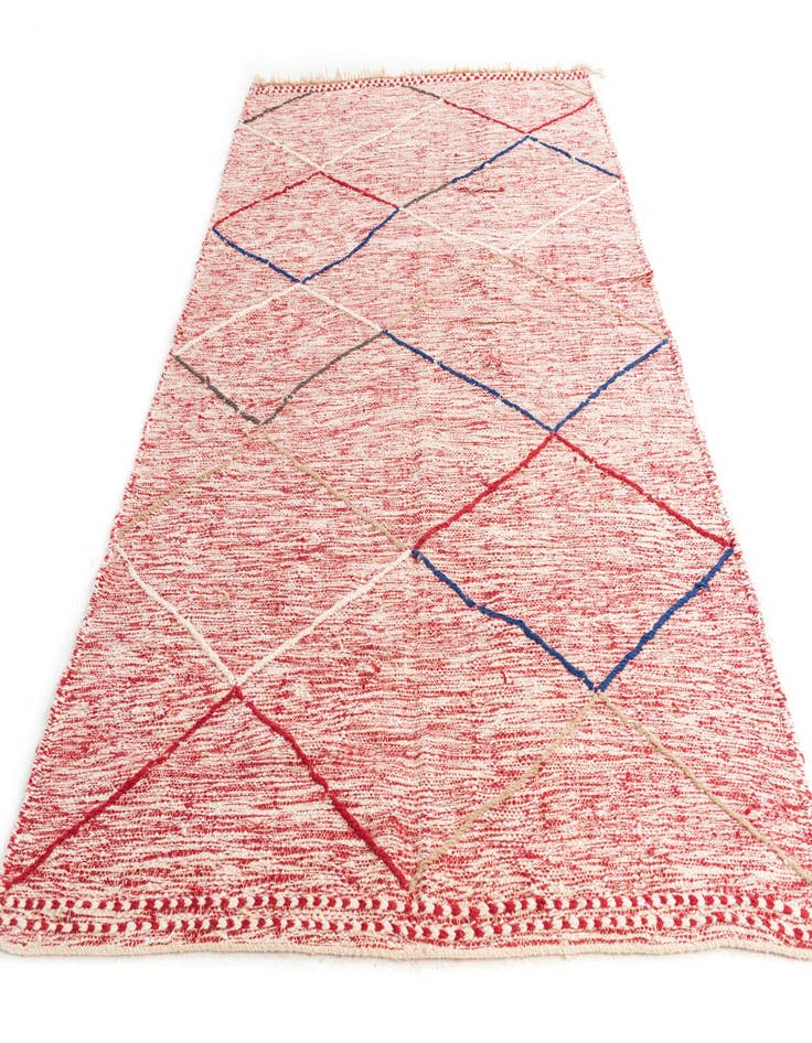 Detail image of  6' 4 x 9' 10  Hand Knotted Moroccan Wool Rug