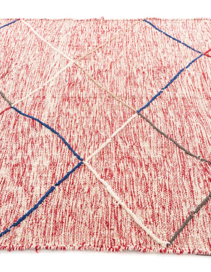 Detail image of  6' 4 x 9' 10  Hand Knotted Moroccan Wool Rug