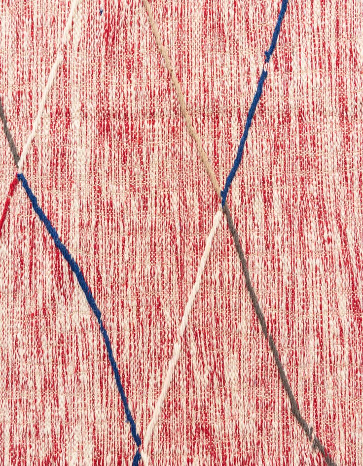 Detail image of  6' 4 x 9' 10  Hand Knotted Moroccan Wool Rug