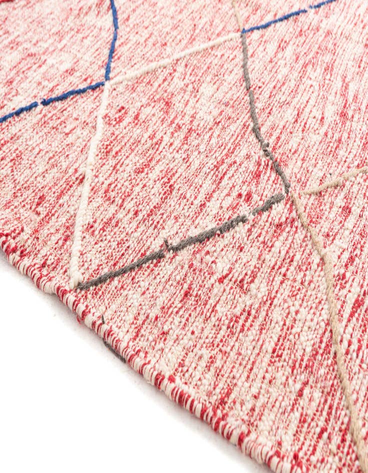 Detail image of  6' 4 x 9' 10  Hand Knotted Moroccan Wool Rug