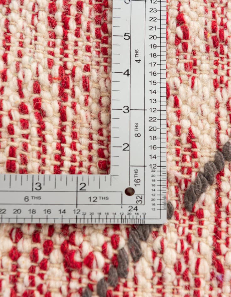 Detail image of  6' 4 x 9' 10  Hand Knotted Moroccan Wool Rug