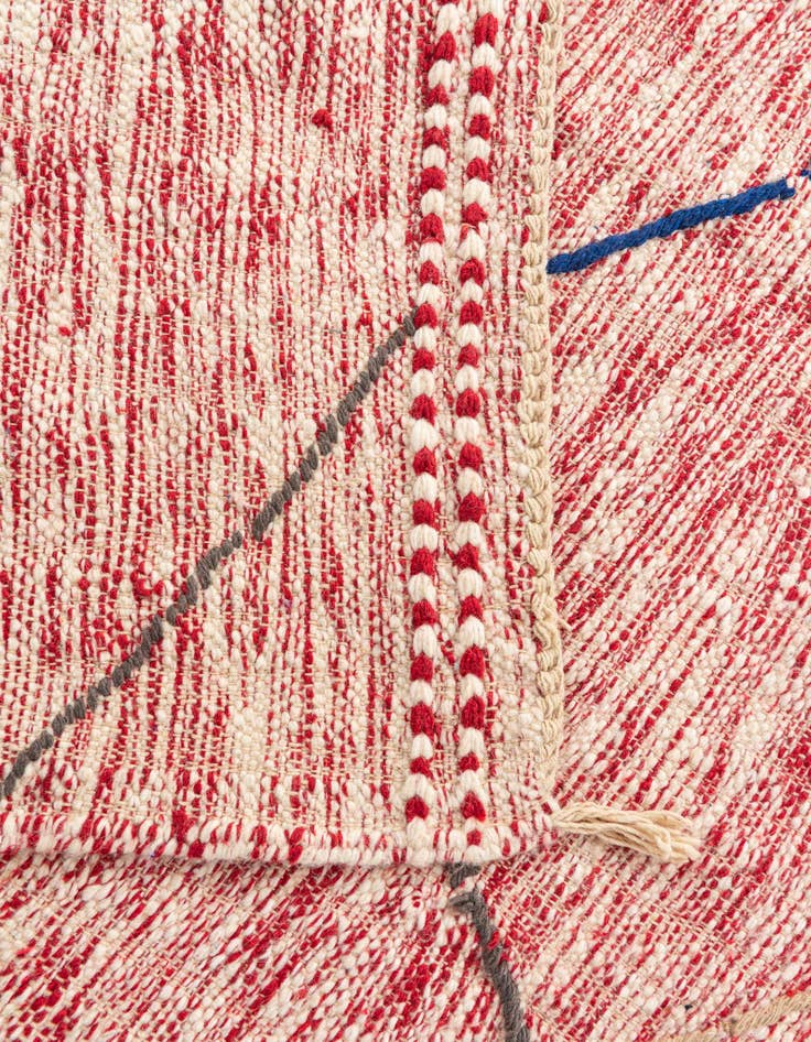 Detail image of  6' 4 x 9' 10  Hand Knotted Moroccan Wool Rug