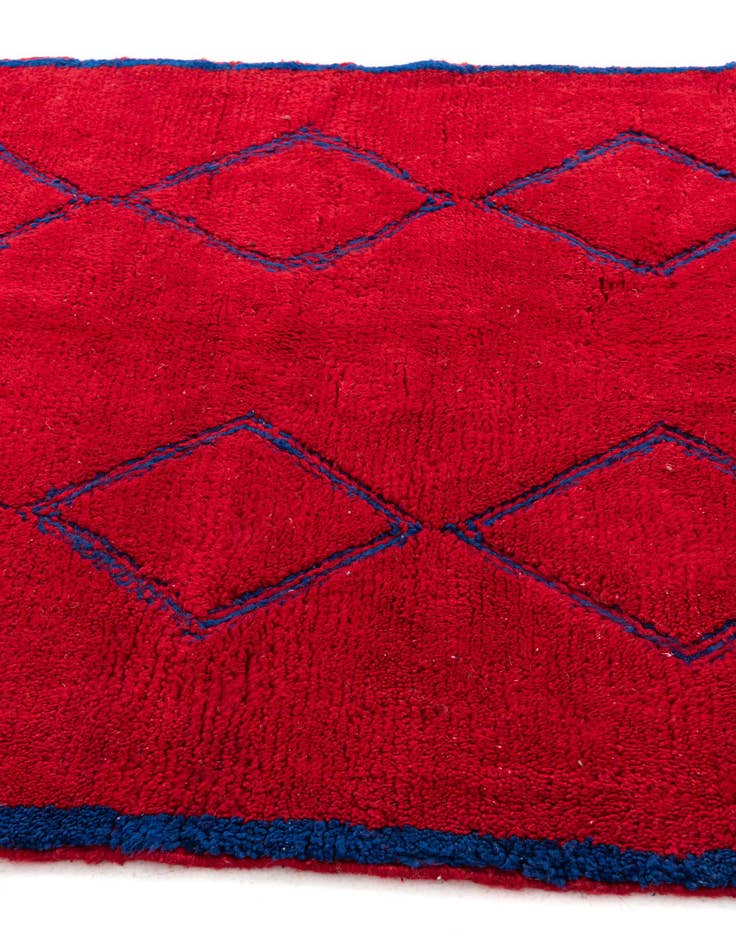 Detail image of  5' 10 x 7' 6  Hand Knotted Moroccan Wool Rug