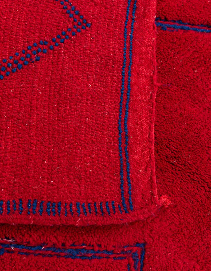 Detail image of  5' 10 x 7' 6  Hand Knotted Moroccan Wool Rug