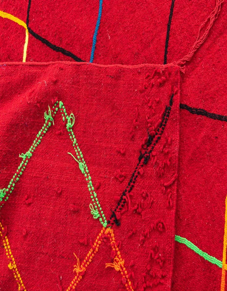 Detail image of  5' x 8' 2  Hand Knotted Moroccan Wool Rug