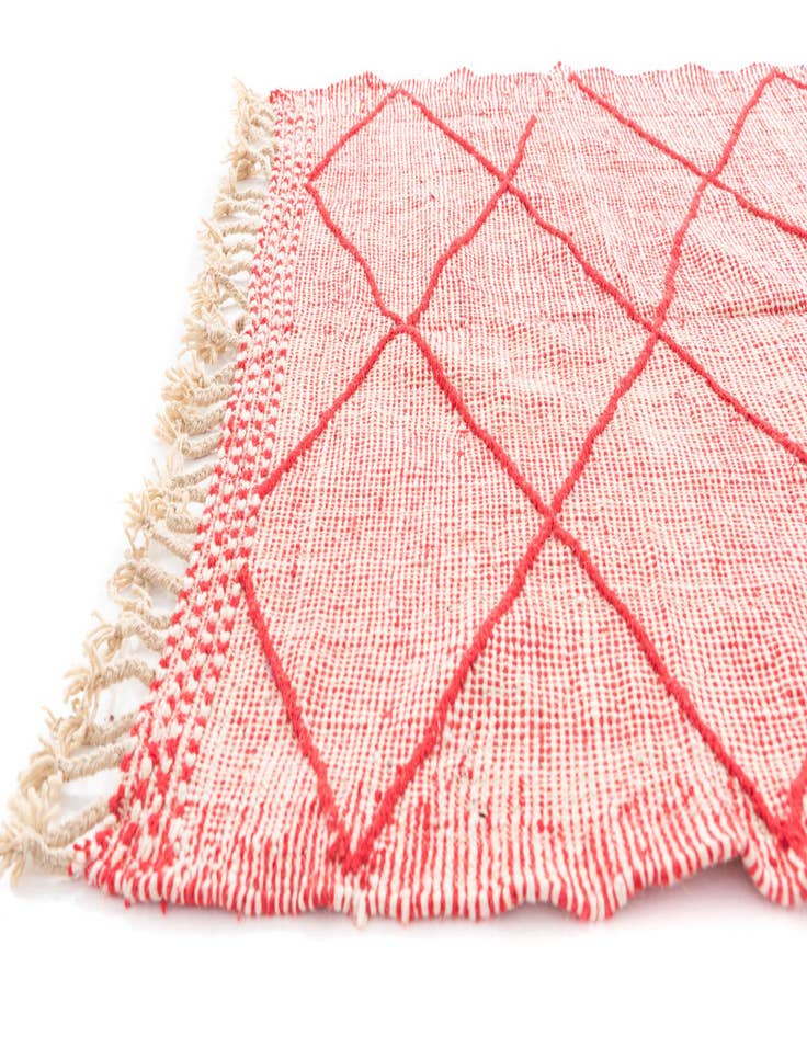 Detail image of  4' 10 x 8' 7  Hand Knotted Moroccan Wool Rug