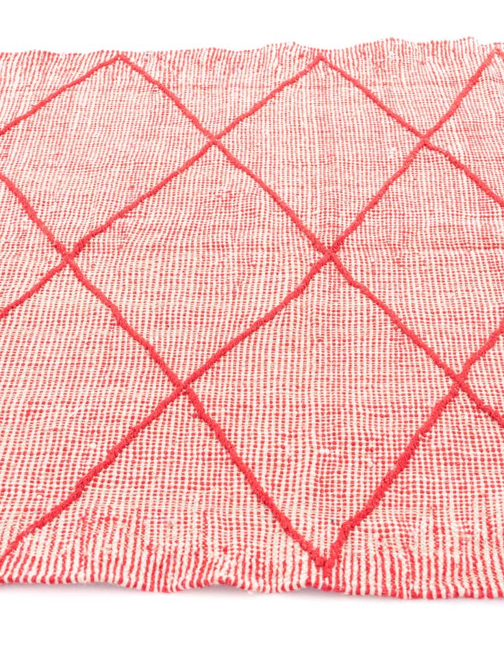 Detail image of  4' 10 x 8' 7  Hand Knotted Moroccan Wool Rug