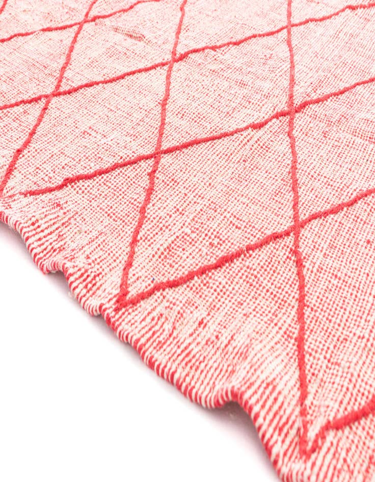 Detail image of  4' 10 x 8' 7  Hand Knotted Moroccan Wool Rug