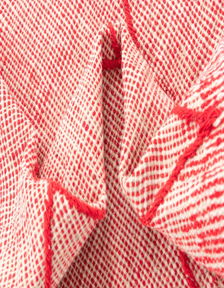 Detail image of  4' 10 x 8' 7  Hand Knotted Moroccan Wool Rug