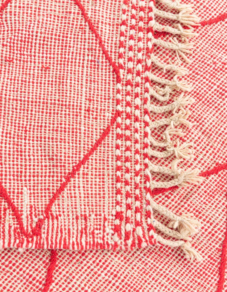 Detail image of  4' 10 x 8' 7  Hand Knotted Moroccan Wool Rug