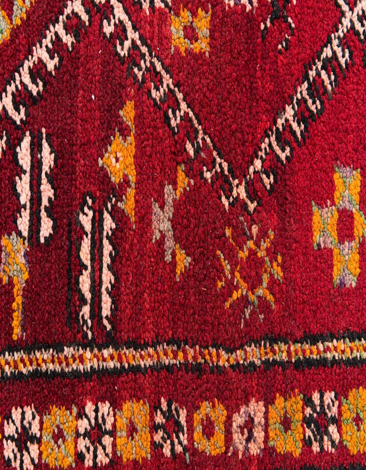 Detail image of  5' 5 x 8' 7  Hand Knotted Moroccan Wool Rug