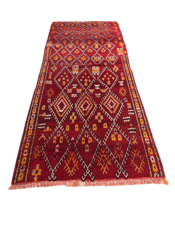 Detail image of  5' 5 x 8' 7  Hand Knotted Moroccan Wool Rug