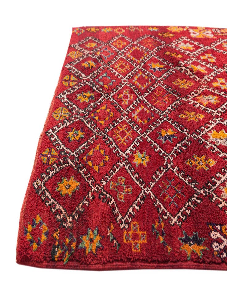 Detail image of  5' 5 x 8' 7  Hand Knotted Moroccan Wool Rug