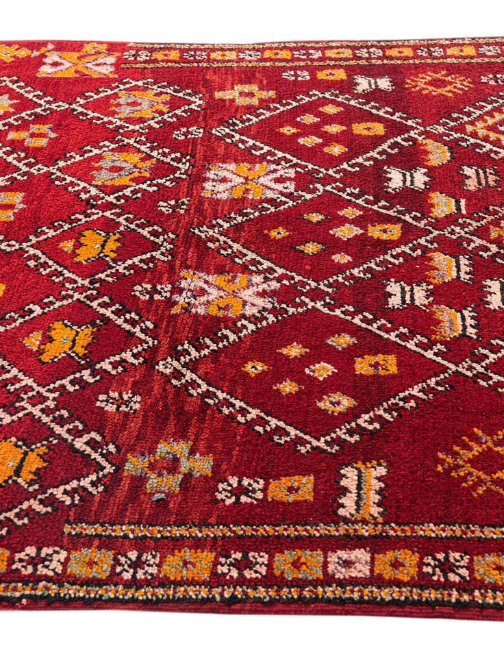 Detail image of  5' 5 x 8' 7  Hand Knotted Moroccan Wool Rug
