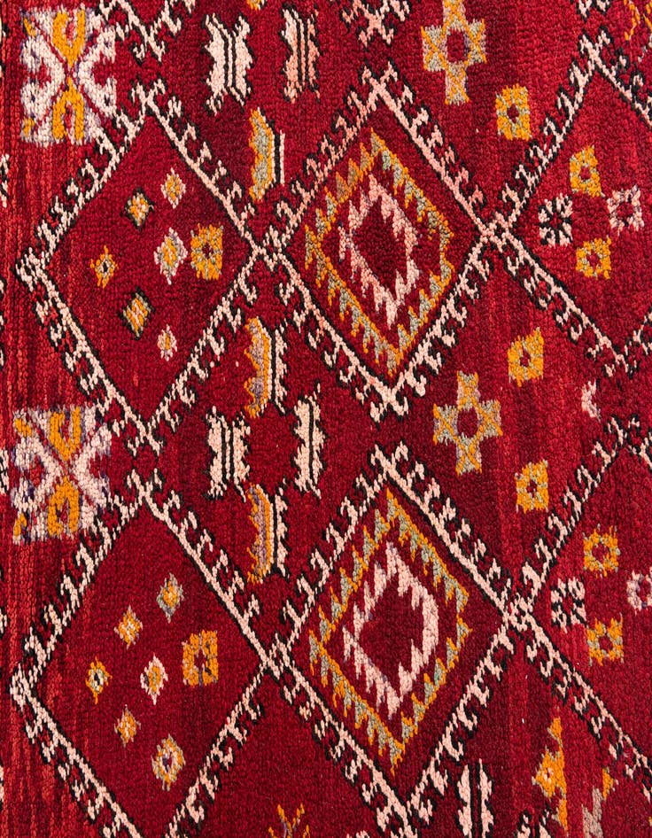 Detail image of  5' 5 x 8' 7  Hand Knotted Moroccan Wool Rug