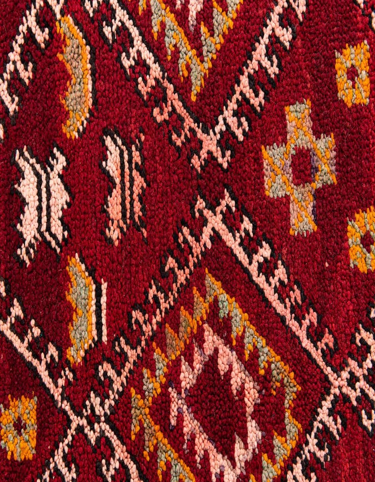 Detail image of  5' 5 x 8' 7  Hand Knotted Moroccan Wool Rug