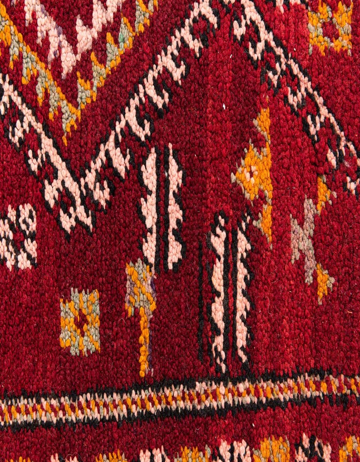 Detail image of  5' 5 x 8' 7  Hand Knotted Moroccan Wool Rug
