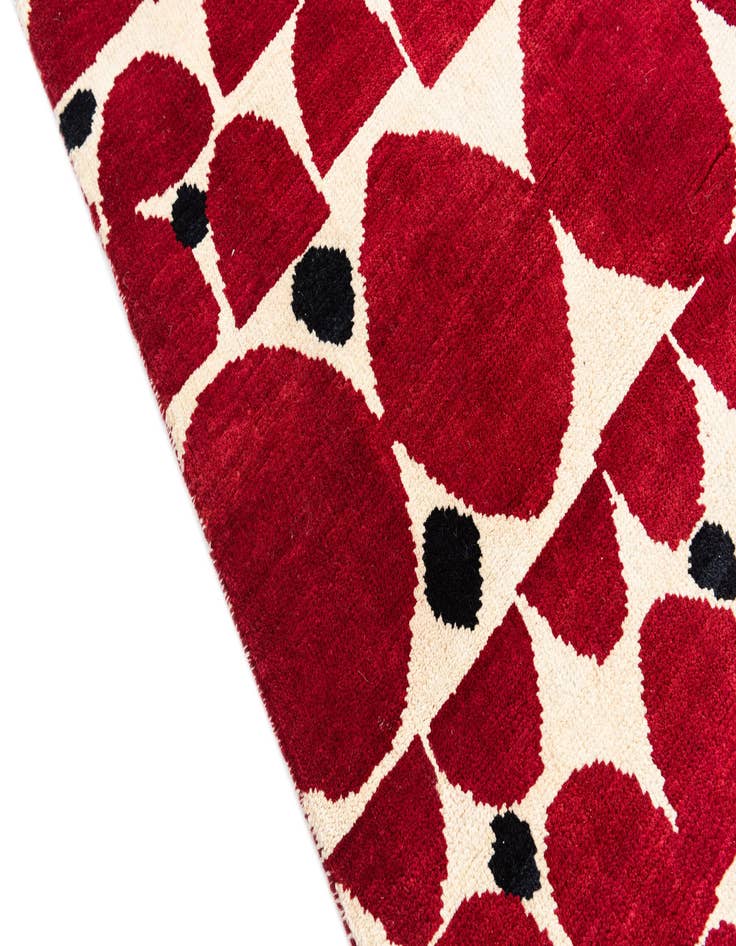 Detail image of  5' 5 x 7' 10  Hand Knotted Moroccan Wool Rug