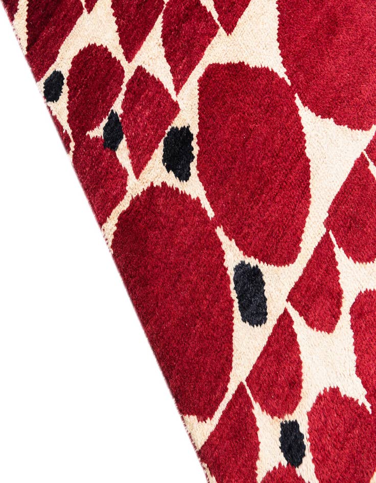 Detail image of  5' 7 x 8' 2  Hand Knotted Moroccan Wool Rug