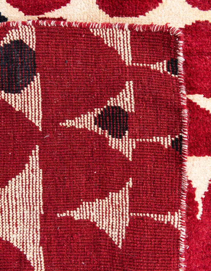 Detail image of  5' 7 x 8' 2  Hand Knotted Moroccan Wool Rug