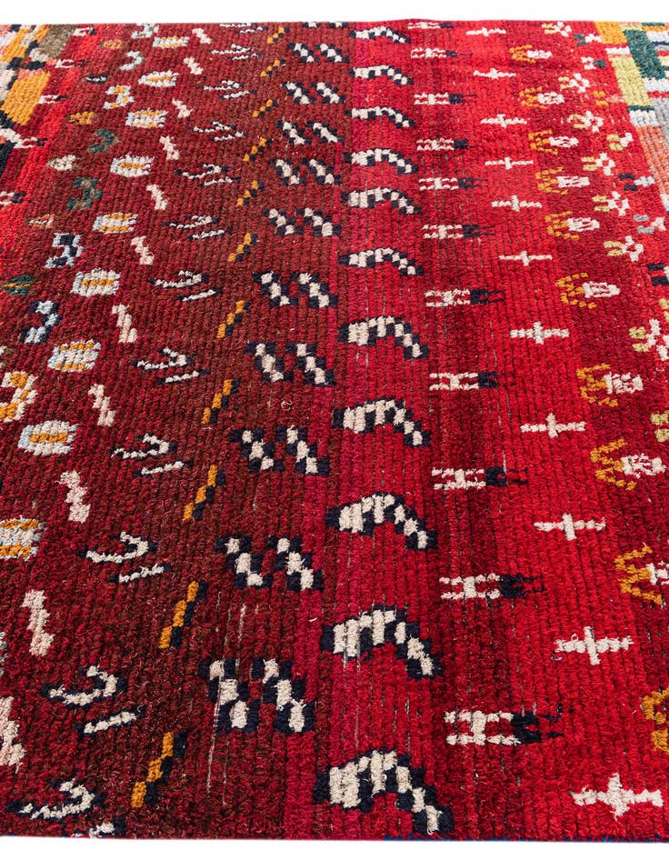 Detail image of  7' 3 x 9'  Hand Knotted Moroccan Wool Rug