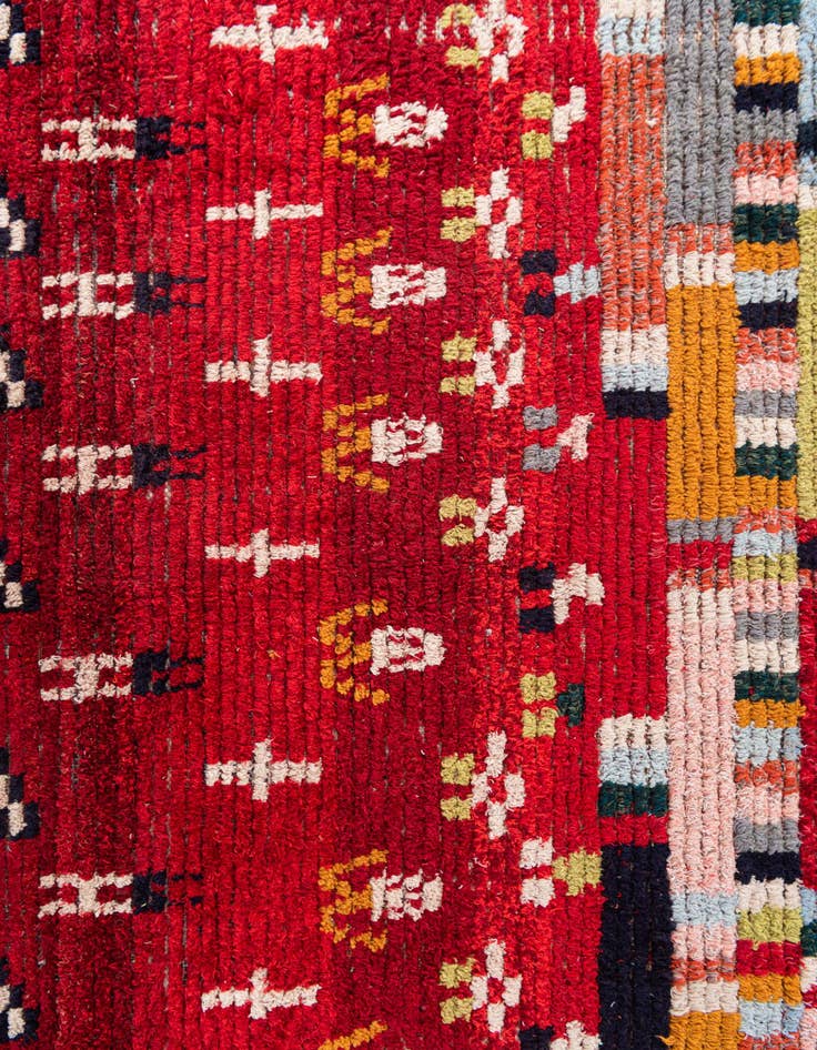 Detail image of  7' 3 x 9'  Hand Knotted Moroccan Wool Rug