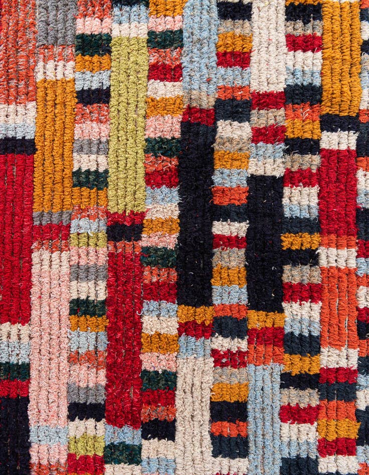 Detail image of  7' 3 x 9'  Hand Knotted Moroccan Wool Rug