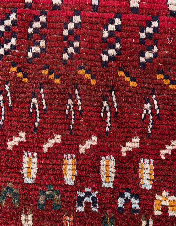 Detail image of  7' 3 x 9'  Hand Knotted Moroccan Wool Rug