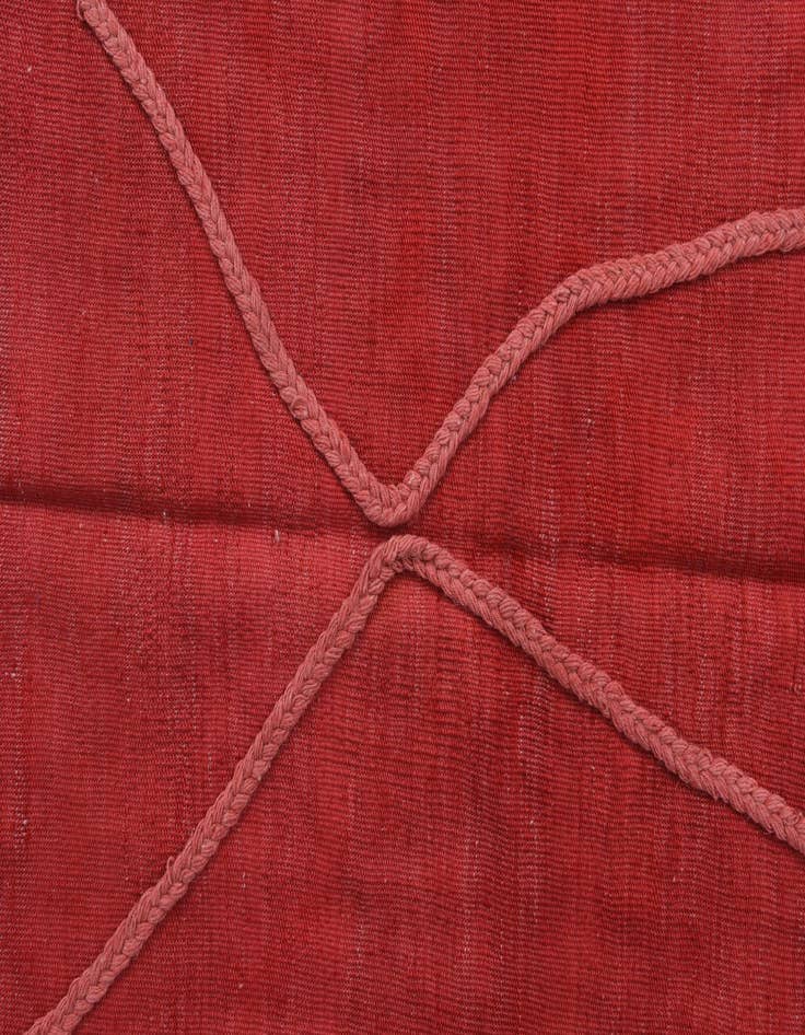 Detail image of  4' 1 x 6'  Hand Knotted Moroccan Wool Rug