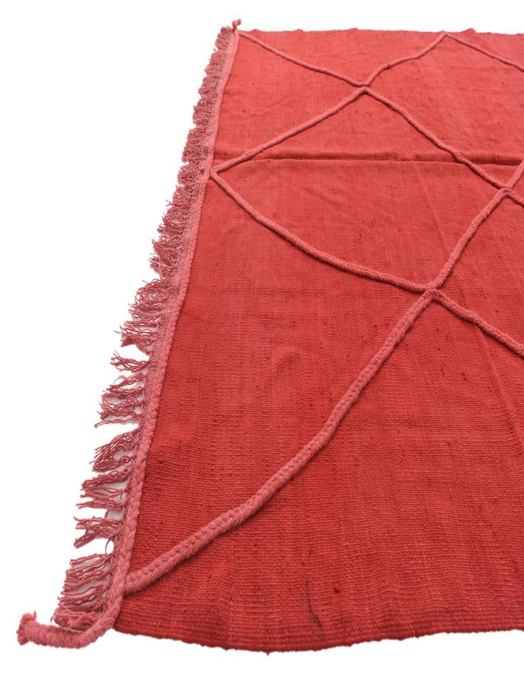 Detail image of  6' 4 x 9' 10  Hand Knotted Moroccan Wool Rug