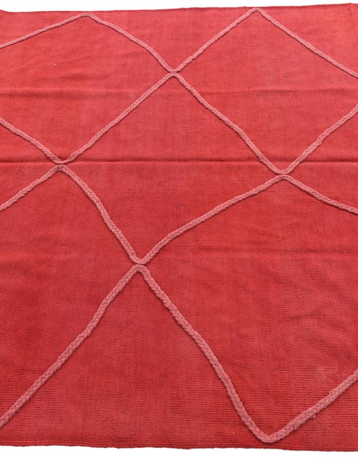 Detail image of 5' 4 x 8' Hand Knotted Moroccan Wool Rug