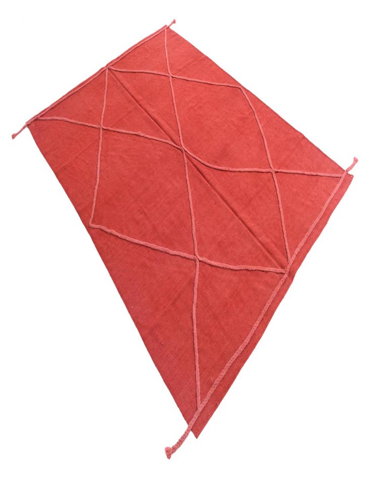 Detail image of  5' 7 x 7' 7  Hand Knotted Moroccan Wool Rug