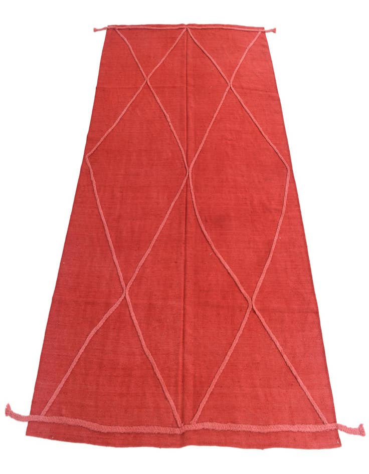 Detail image of  5' 7 x 7' 7  Hand Knotted Moroccan Wool Rug